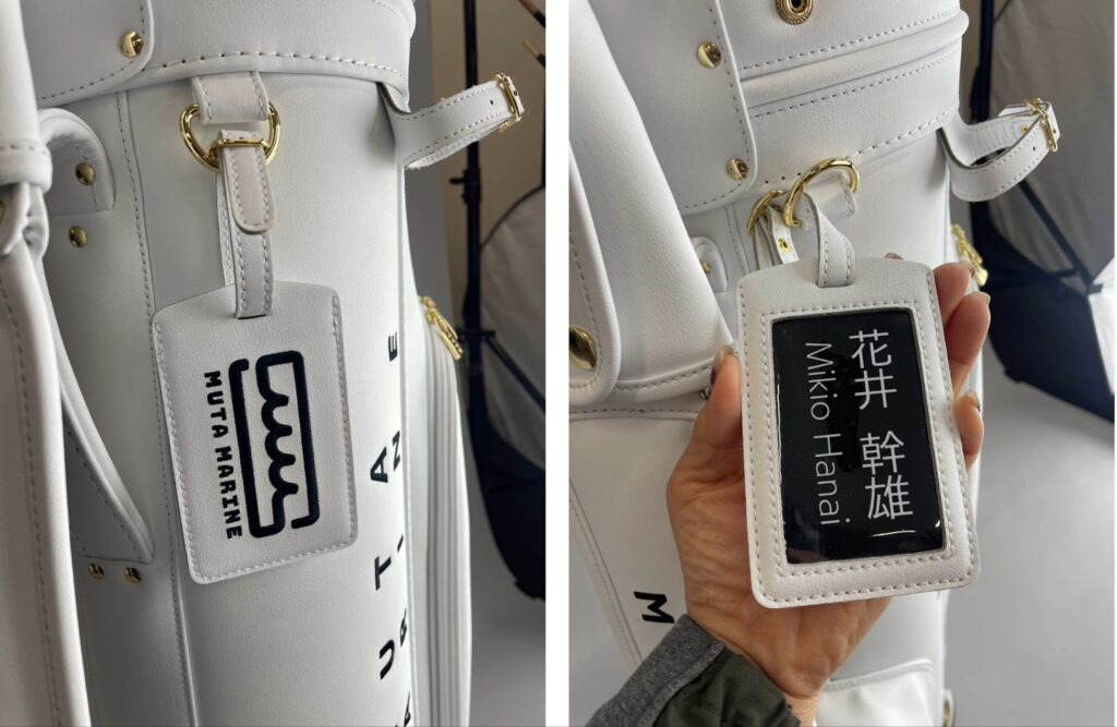 mutaキャディバッグ、名入れサービス